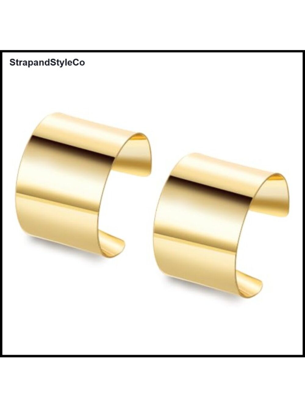 Chunky Cuff Bracelet Set Open Wide Bangle Minimalist Statement Women's Jewelry